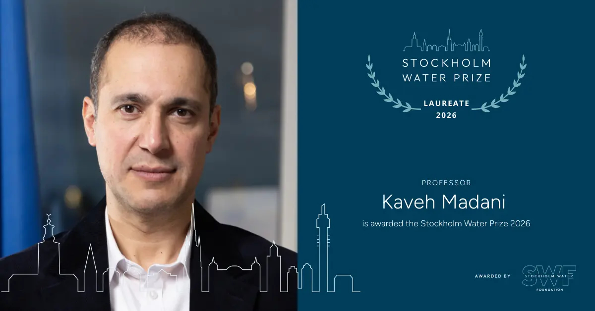 UC Davis Alumnus Kaveh Madani wins the 2026 Stockholm Water Prize
